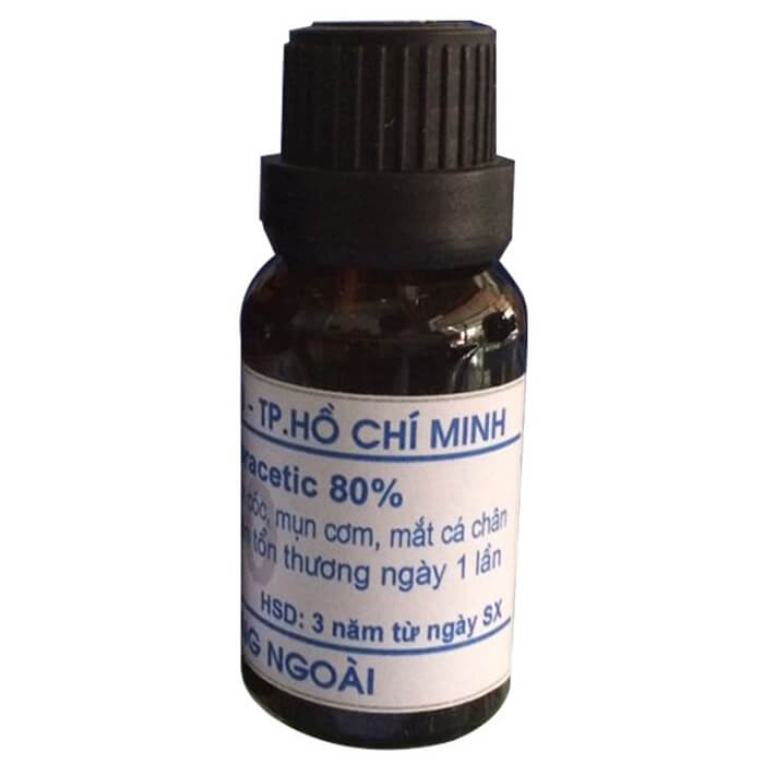 Thuốc trị mụn cóc Acid Trichloracetic 80% của Bệnh viện da liễu HCM - Hình của sản phẩm Thuốc trị mụn cóc Acid Trichloracetic 80% của Bệnh viện da liễu HCM