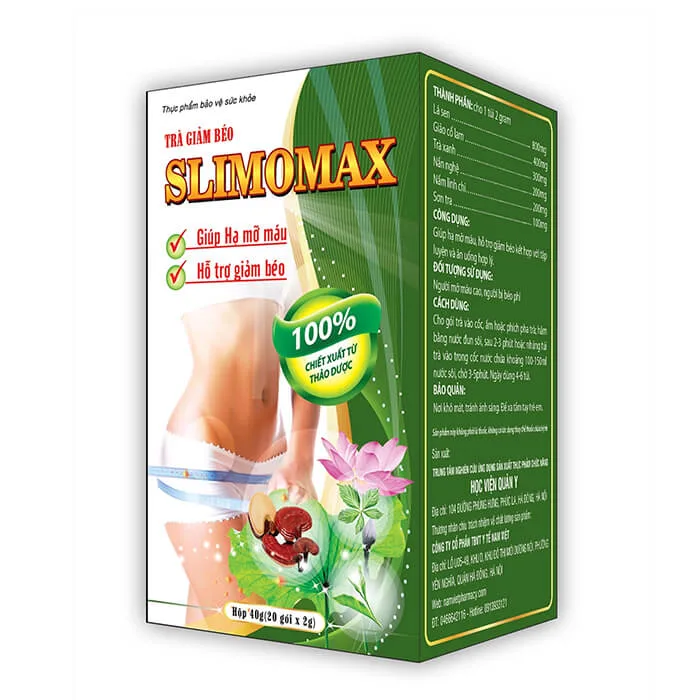 Trà Giảm cân Slimomax Học Viện Quân Y- Bí quyết để có Vóc dáng thon gọn - Hình của sản phẩm Trà Giảm cân Slimomax Học Viện Quân Y- Bí quyết để có Vóc dáng thon gọn