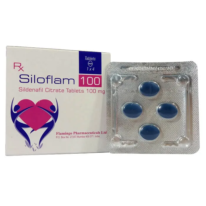Trị rối loạn cương dương Siloflam 100 - Hình của sản phẩm Trị rối loạn cương dương Siloflam 100