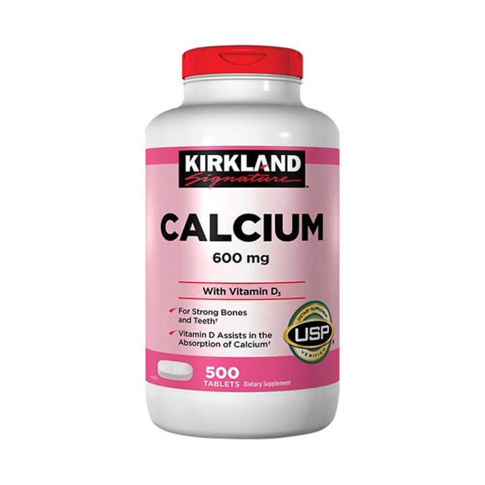 Viên uống Kirkland Calcium 600mg + D3 bổ sung Canxi Hộp 500 viên của Mỹ - Hình của sản phẩm Viên uống Kirkland Calcium 600mg + D3 bổ sung Canxi Hộp 500 viên của Mỹ